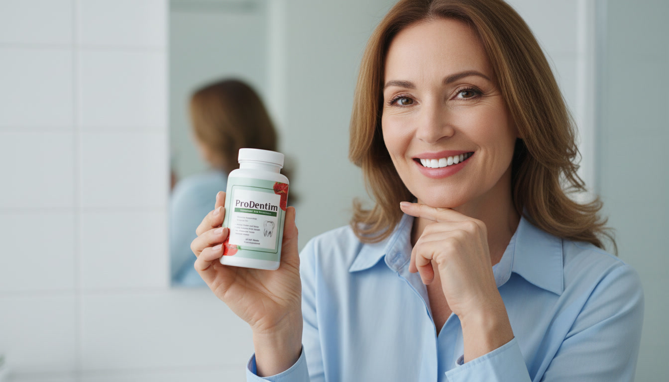 ProDentim chewable probiotic supplement bottle – oral health formula